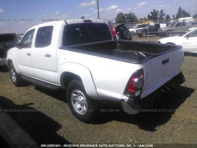 3TMJU4GNXEM171750 - 2014 TOYOTA TACOMA DOUBLE CAB PRERUNNER WHITE photo 3