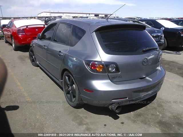 JM1BK143861491143 - 2006 MAZDA 3 HATCHBACK GRAY photo 3