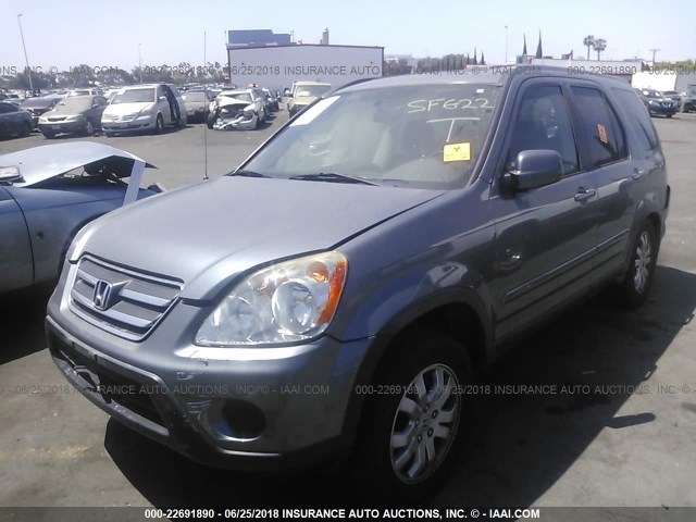 JHLRD78946C023461 - 2006 HONDA CR-V SE/EX SILVER photo 2