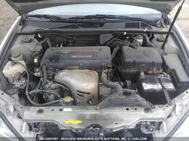 4T1BE32K85U016890 - 2005 TOYOTA CAMRY LE/XLE/SE ვერცხლისფერი ფოტო 10
