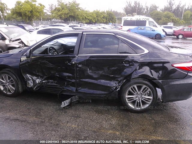 4T1BF1FK8GU251692 - 2016 TOYOTA CAMRY LE/XLE/SE/XSE BLACK photo 6