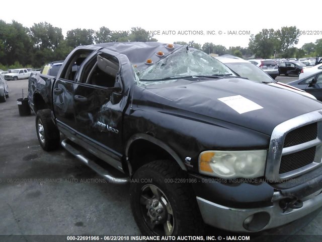 3D7KS28C45G838425 - 2005 DODGE RAM 2500 ST/SLT BLACK photo 6