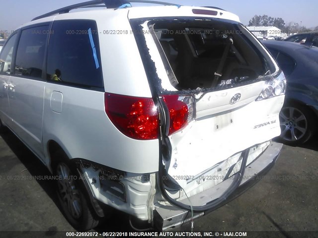 5TDZK22C89S256921 - 2009 TOYOTA SIENNA XLE/XLE LIMITED WHITE photo 6