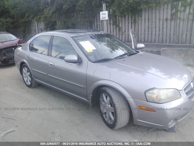 JN1DA31A42T320966 - 2002 NISSAN MAXIMA GLE/SE GRAY photo 1