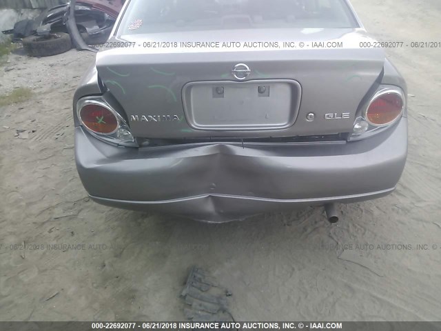 JN1DA31A42T320966 - 2002 NISSAN MAXIMA GLE/SE GRAY photo 6