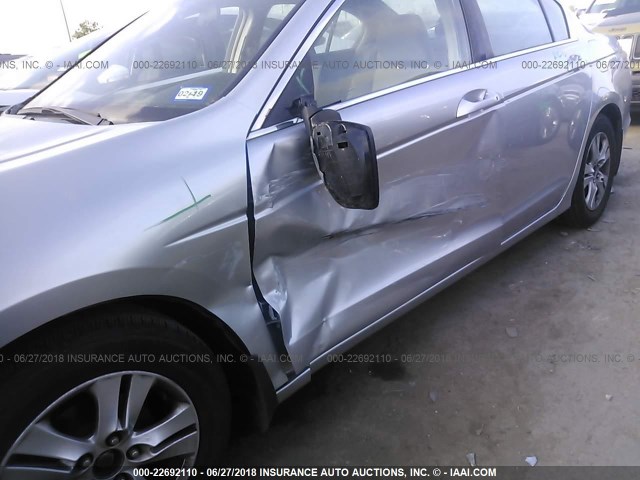 JHMCP26419C007841 - 2009 HONDA ACCORD LXP SILVER photo 6