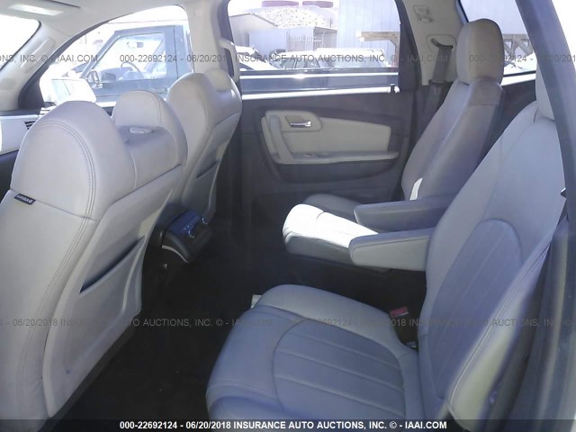 1GNKVLED3CJ122719 - 2012 CHEVROLET TRAVERSE LTZ WHITE photo 8