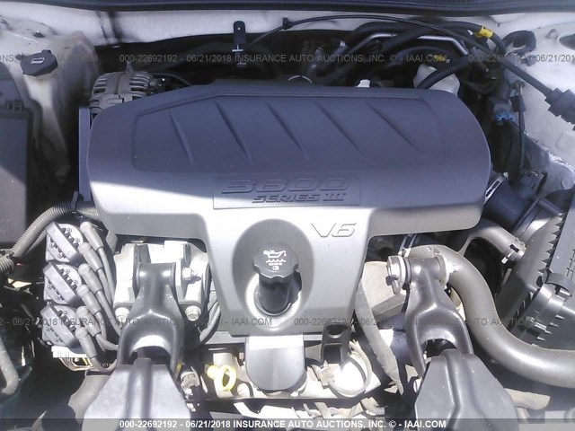 2G2WP552661109755 - 2006 PONTIAC GRAND PRIX WHITE photo 10