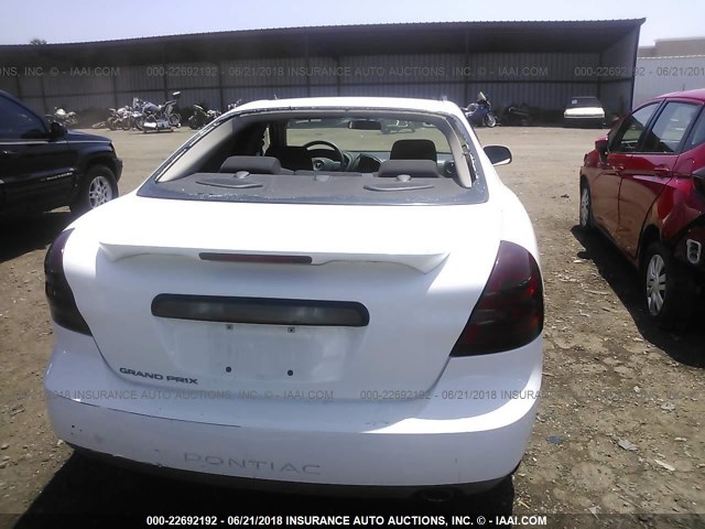 2G2WP552661109755 - 2006 PONTIAC GRAND PRIX WHITE photo 6