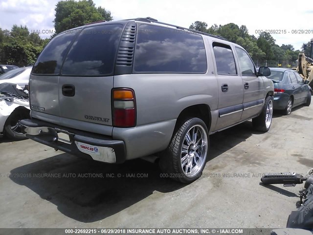 1GNEC16T41J228476 - 2001 CHEVROLET SUBURBAN C1500 Pewter photo 4