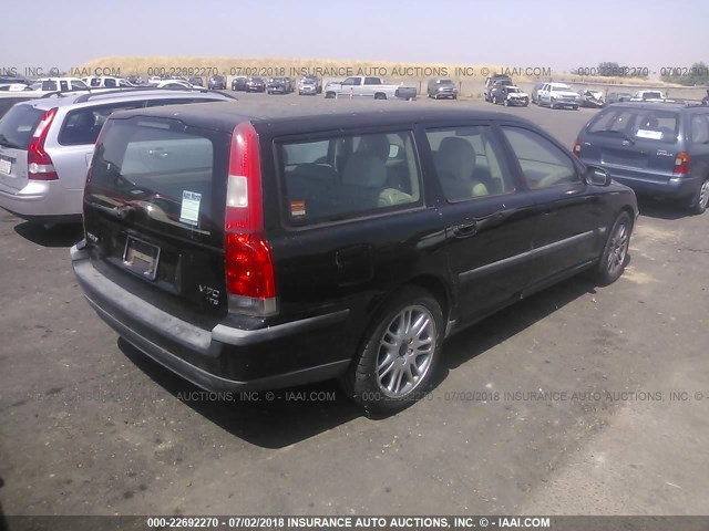 YV1SW53D911120243 - 2001 VOLVO V70 T5 TURBO BLACK photo 4