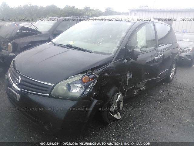 5N1BV28U37N108778 - 2007 NISSAN QUEST S/SE/SL BLACK photo 2