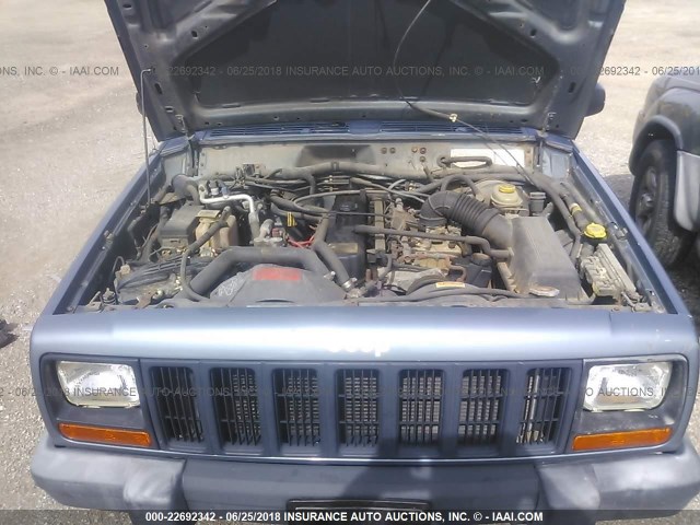 1J4FF28S8XL548700 - 1999 JEEP CHEROKEE SE BLUE photo 10