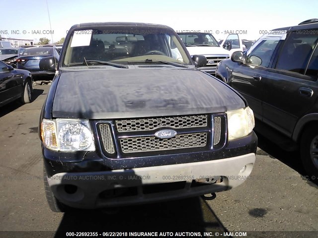 1FMZU77E11UA58260 - 2001 FORD EXPLORER SPORT TR  BLUE photo 6