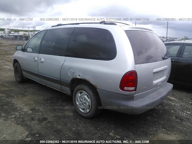 1B4GP44G4YB724604 - 2000 DODGE GRAND CARAVAN SE/SPORT SILVER photo 3