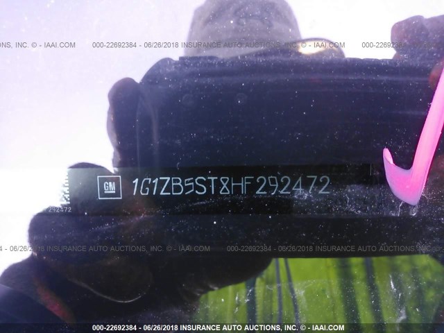 1G1ZB5ST8HF292472 - 2017 CHEVROLET MALIBU LS Qara foto 9