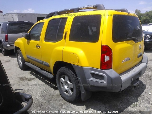 5N1AN08WX6C546550 - 2006 NISSAN XTERRA OFF ROAD/S/SE YELLOW photo 3