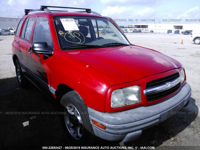 2CNBE13C2X6911501 - 1999 CHEVROLET TRACKER RED photo 1