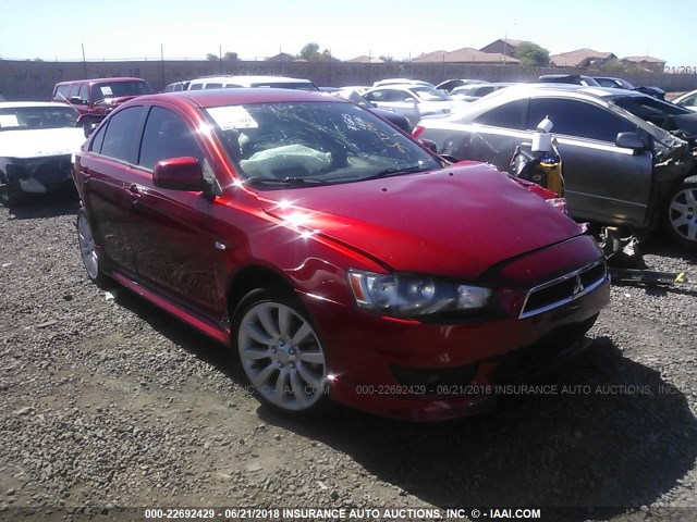 JA32U8FWXAU032843 - 2010 MITSUBISHI LANCER GTS RED photo 1