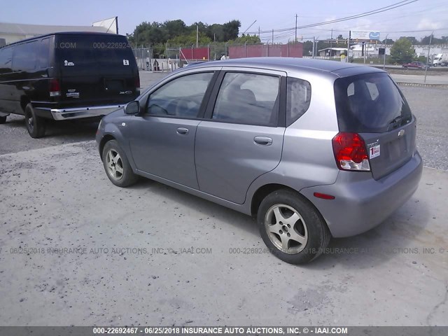 KL1TD66697B788282 - 2007 CHEVROLET AVEO LS GRAY photo 3