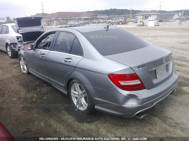 WDDGF8BB2CR210468 - 2012 MERCEDES-BENZ C 300 4MATIC GRAY photo 3