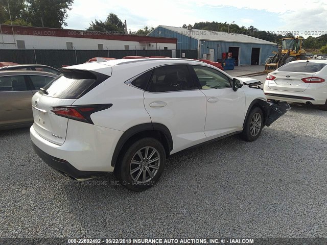 JTJYARBZXF2013414 - 2015 LEXUS NX 200T WHITE photo 4