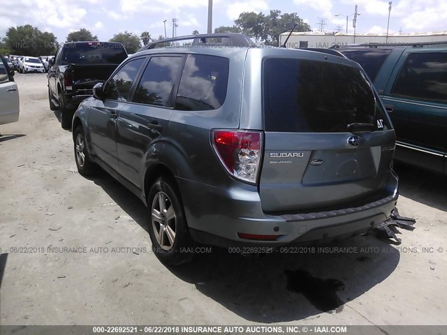 JF2SH6BCXAH769220 - 2010 SUBARU FORESTER XS Açıq mavi foto 3