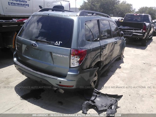 JF2SH6BCXAH769220 - 2010 SUBARU FORESTER XS Açıq mavi foto 4