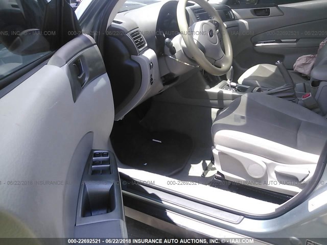 JF2SH6BCXAH769220 - 2010 SUBARU FORESTER XS Açıq mavi foto 5