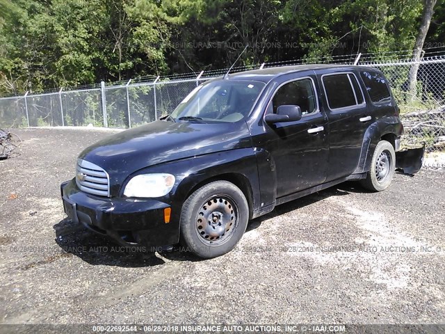 3GNDA13D97S626448 - 2007 CHEVROLET HHR LS BLACK photo 2