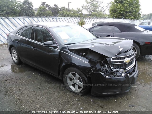 1G11C5SA5DF184409 - 2013 CHEVROLET MALIBU 1LT BLACK photo 1