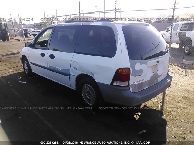 2FMZA5141XBA54933 - 1999 FORD WINDSTAR LX WHITE photo 3