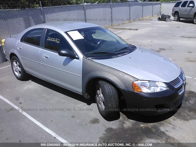 1B3EL46X76N147616 - 2006 DODGE STRATUS SXT SILVER photo 1