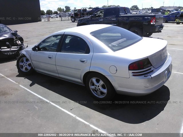 1B3EL46X76N147616 - 2006 DODGE STRATUS SXT SILVER photo 3