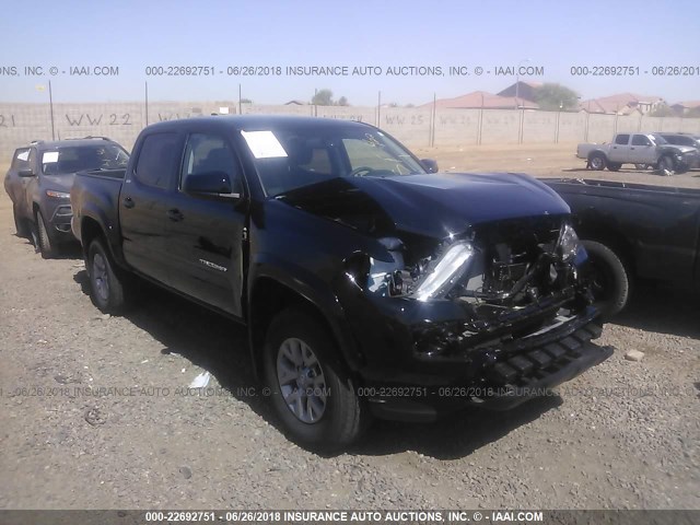 5TFAZ5CN0HX053900 - 2017 TOYOTA TACOMA DBL CAB/SR5/TRD SPORT/OR BLACK photo 1