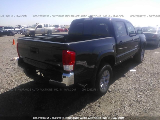 5TFAZ5CN0HX053900 - 2017 TOYOTA TACOMA DBL CAB/SR5/TRD SPORT/OR BLACK photo 4
