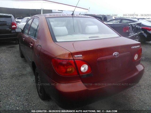 JTDBR32E842041950 - 2004 TOYOTA COROLLA CE/LE ORANGE photo 3