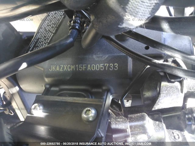 JKAZXCM15FA005733 - 2015 KAWASAKI ZX1000 M BLACK photo 10