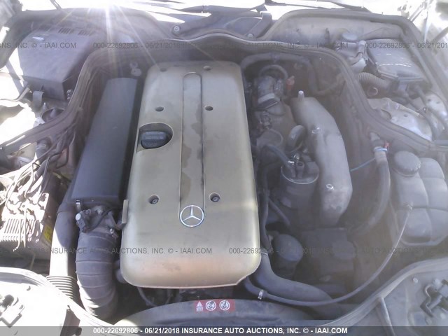 WDBUF26J35A542253 - 2005 MERCEDES-BENZ E 320 CDI SILVER photo 10