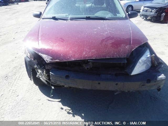 1FAHP34N37W294027 - 2007 FORD FOCUS ZX4/S/SE/SES RED photo 6