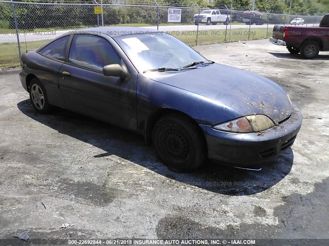 1G1JS124727394880 - 2002 CHEVROLET CAVALIER LS BLUE photo 1