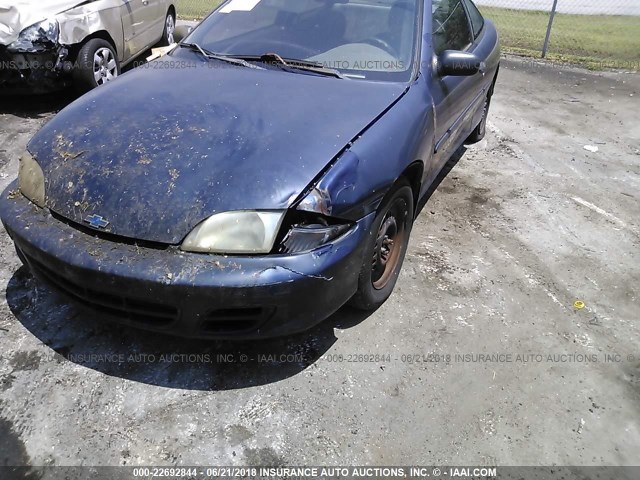 1G1JS124727394880 - 2002 CHEVROLET CAVALIER LS BLUE photo 6