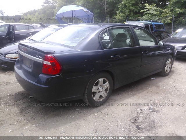 1G1ZU54855F148098 - 2005 CHEVROLET MALIBU LT BLUE photo 4