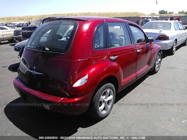 3A4FY48B27T558200 - 2007 CHRYSLER PT CRUISER RED photo 4