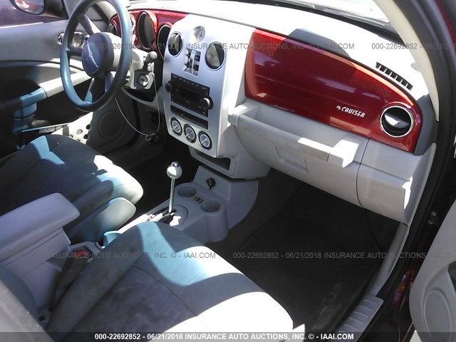 3A4FY48B27T558200 - 2007 CHRYSLER PT CRUISER RED photo 5