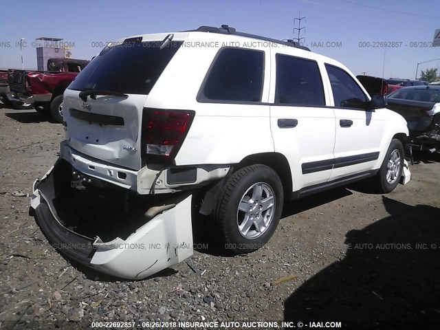 1J4GR48K05C580433 - 2005 JEEP GRAND CHEROKEE LAREDO/COLUMBIA/FREEDOM 白色 照片 4