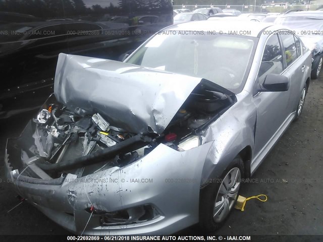 4S3BMBA67B3241602 - 2011 SUBARU LEGACY 2.5I SILVER photo 2