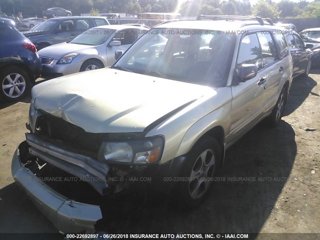 JF1SG65683H769359 - 2003 SUBARU FORESTER 2.5XS GOLD photo 2