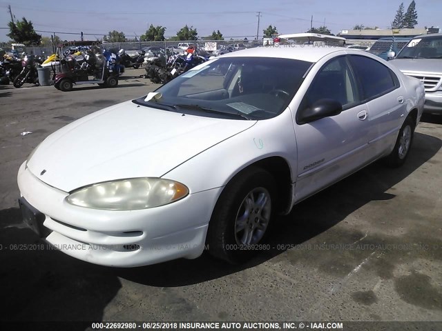 2B3HD46R2XH780577 - 1999 DODGE INTREPID WHITE photo 2