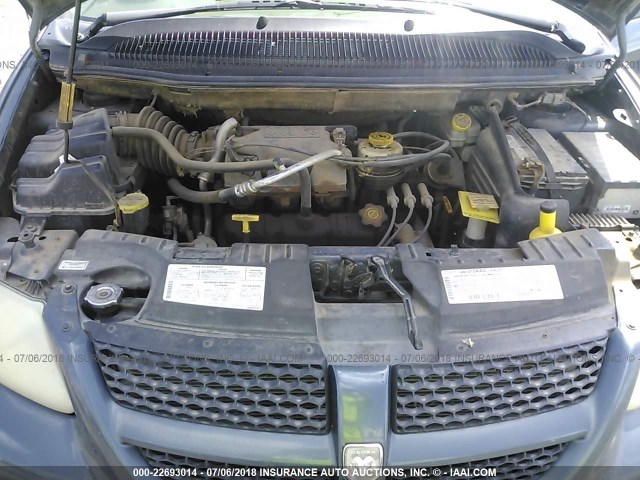 2B4GP44G41R172643 - 2001 DODGE GRAND CARAVAN SPORT BLUE photo 10